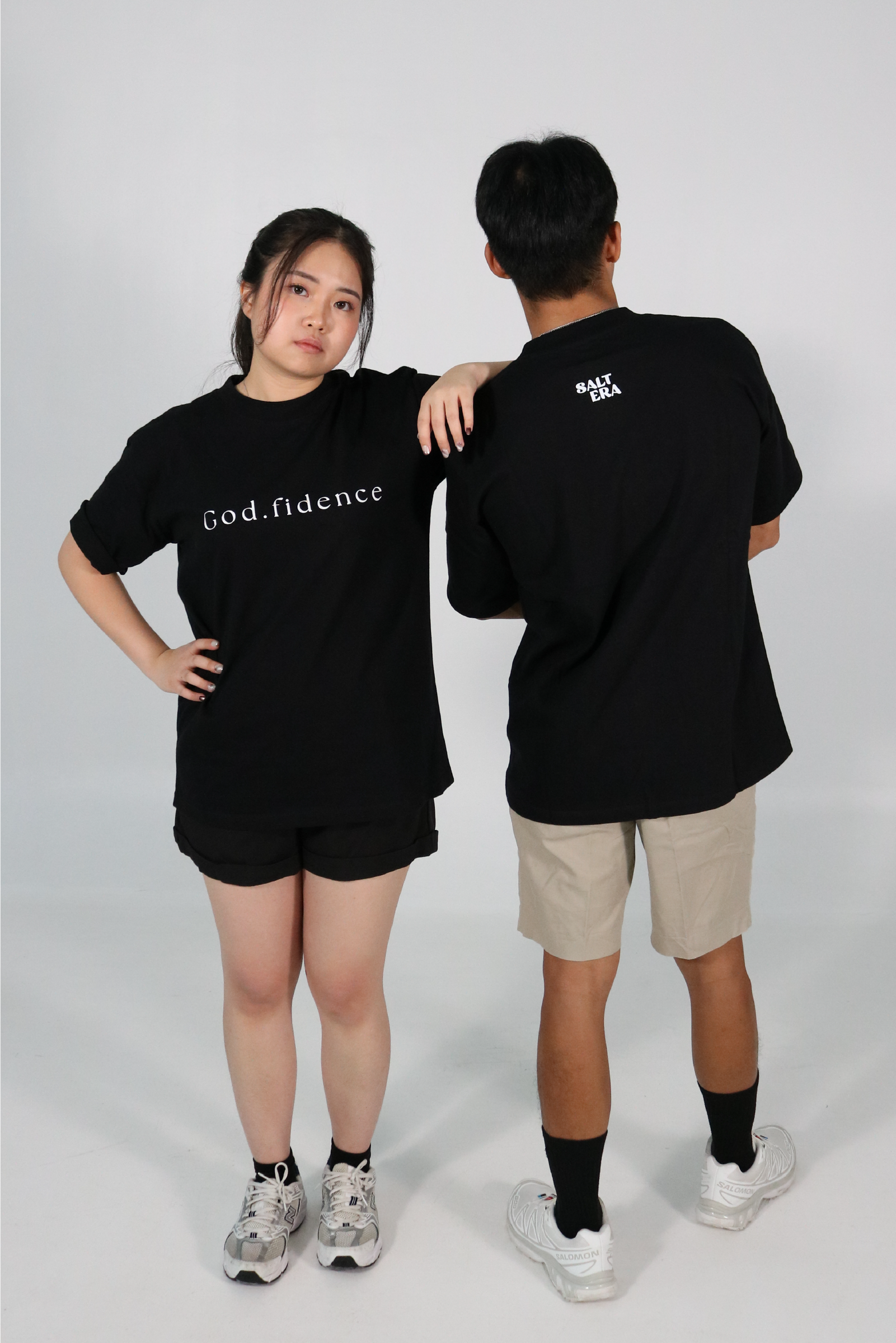 "God.fidence" - Oversized Black T-Shirt