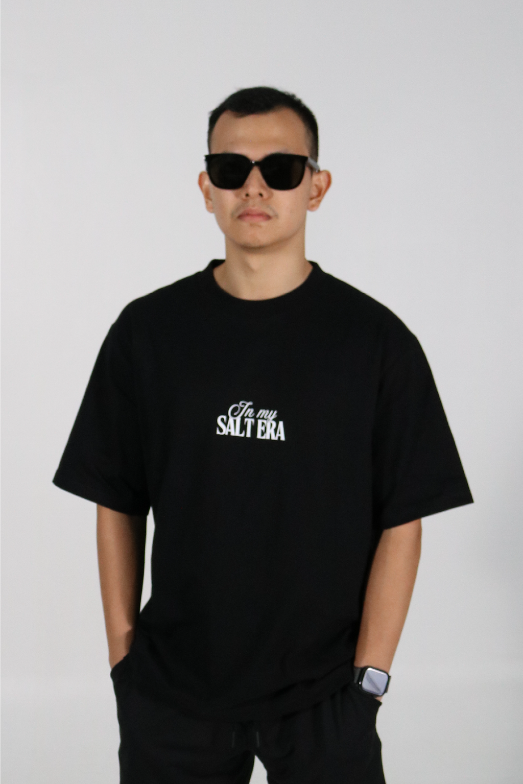 "In my Salt Era" - Oversized Black T-Shirt